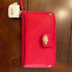Coach wristlet - red